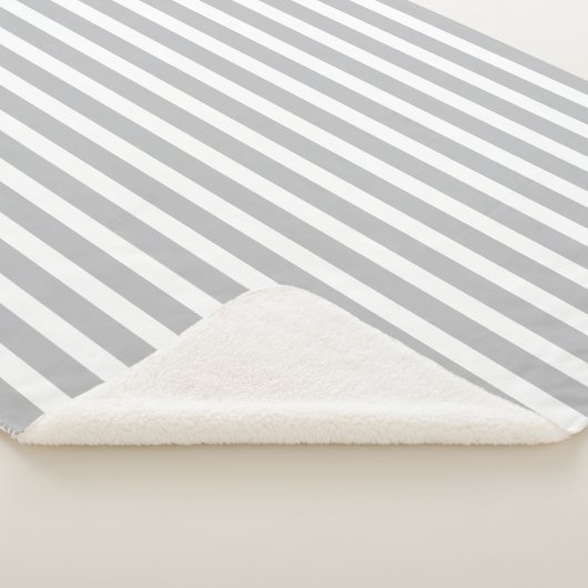 Slijp grijs en wit sherpa deken (3/4)