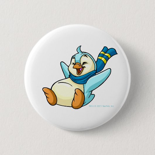 Slijpblauw Bruce Ronde Button 5,7 Cm (Voorkant)