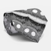 Slijpschoppen van grijze mode stropdas (Opgerold)