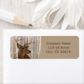 slijpsel van hert etiket (Insitu)