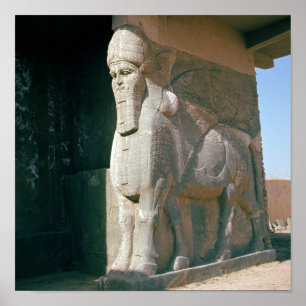 Slijpstier, neo-Assyrische periode Poster