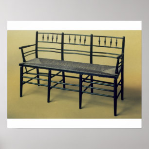 Slijpstoel (hout en spruw) poster