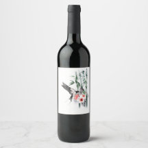 Slik door met Bamboe en bloemen Klassiek