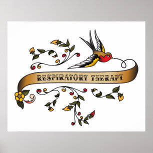 Slik door met de ademhalingstherapie poster