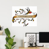 Slik en blader met advies poster (Thuiskantoor)