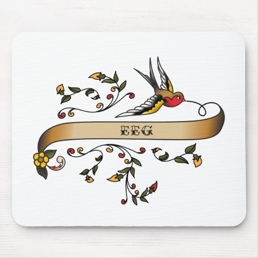 Slik en blader met EEG Muismat (Voorkant)