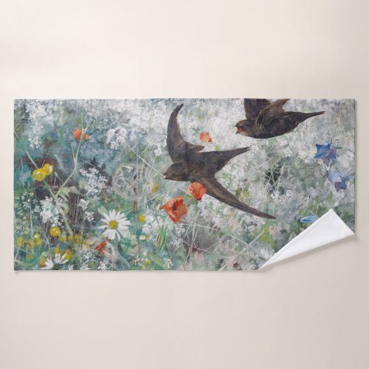 Slik en bloemveld Bruno Liljefors Badhanddoek (Badhanddoek)