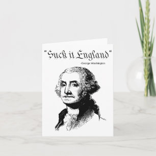 Slik het Engeland Grappige 4e Juli VS Vlag Kaart