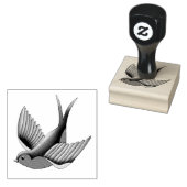 Slik rood blauw Tattoo door Rubberstempel (Gestempeld)