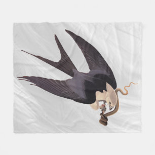 Slik Tailed Hawk door met Snake Audubon Fleece Deken