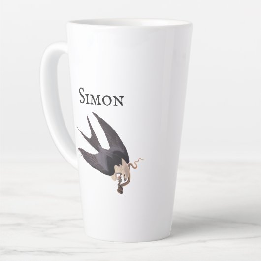 Slik Tailed Hawk door met Snake Audubon Latte Mok (Linkerhoek)
