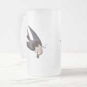 Slik Tailed Hawk door met Snake  Audubon Matglas Bierpul (Voorkant links)