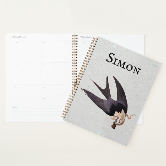 Slik Tailed Hawk door met Snake Audubon Planner (Display)