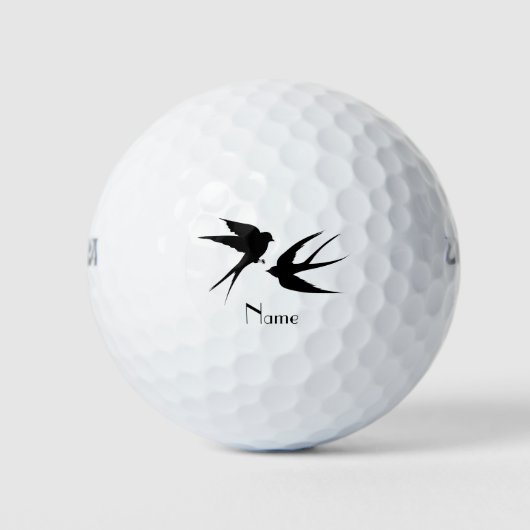 Slik vogels Silhouettes Thunder_Cove Golfballen (Voorkant)