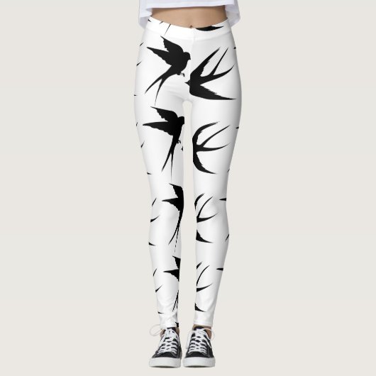 Slik vogels Silhouettes Thunder_Cove Leggings (Voorkant)
