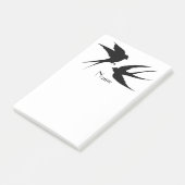 Slik vogels Silhouettes Thunder_Cove Post-it® Notes (Schuin)