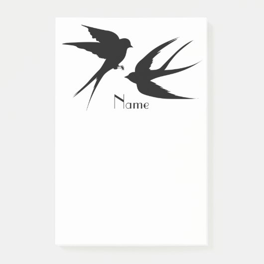 Slik vogels Silhouettes Thunder_Cove Post-it® Notes (Voorkant)