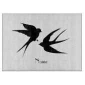 Slik vogels Silhouettes Thunder_Cove Snijplank (Voorkant)