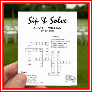 Slikken en Oplossen Aangepaste Trouwpuzzel Kruiswo Poster