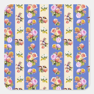 Slikken en rozen vierkante sticker