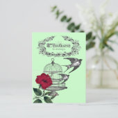 Slikken in de vliegencollage briefkaart (Staand voorkant)