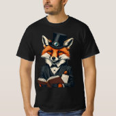 Slim als een vos: Intellectuele Fox Graphic T-shirt (Voorkant)