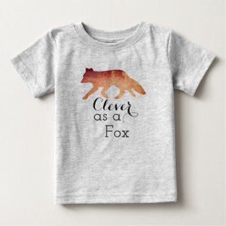 Slim als een Vos Typografische Aquarel