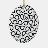 Slim brillenpatroon keramisch ornament (Rechts)