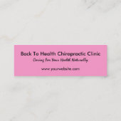 Slim Chiropractische Visitekaartjes (Achterkant)