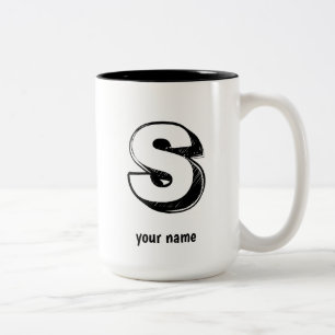 slim en verfijnd S &naam Tweekleurige Koffiemok