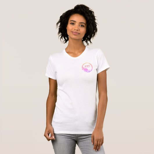 Slim Fit Kleine Logo in Pinks T-shirt (Voorkant volledig)