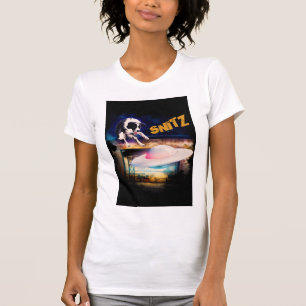slim fit T-shirt met Snitz