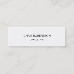 Slim Folio Blanc clair Carte de visite à deux côté