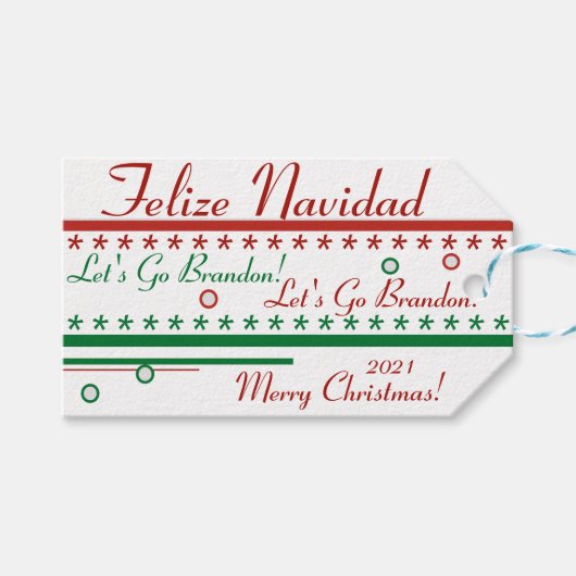 Slim inpakpapier cadeaulabel (Voorkant (Horizontaal))