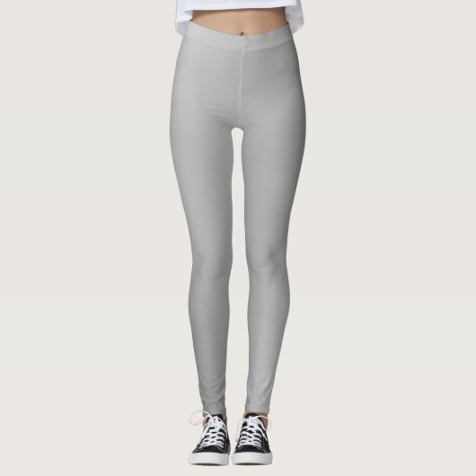 Slim Look Soft Silver Gradient Leggings (Voorkant)