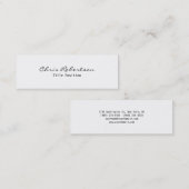 Slim Modern Trendy Stijlvol Visitekaartje (Voorkant / Achterkant)