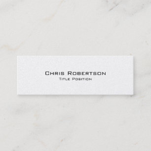 Slim Moderne Carte de visite de charme tendance