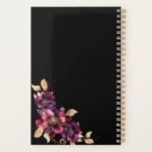 Slim personnalisé violet floral (Dos)