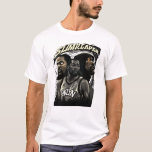 Slim Reaper BKLYN Basketbal Illustratie T-shirt