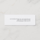 Slim, schoon rood, gestreept wit Visitekaartje (Achterkant)