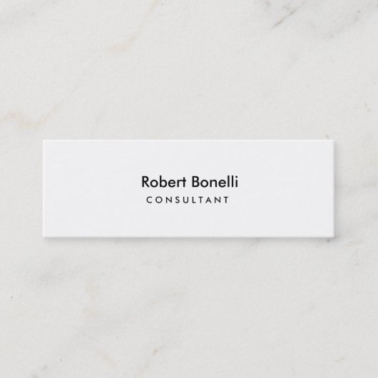 Slim Skinny Carte de visite consultant à deux côté (Devant)