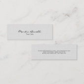 Slim Stijlvol Linnen Grijs Trendy Visitekaartje (Voorkant / Achterkant)