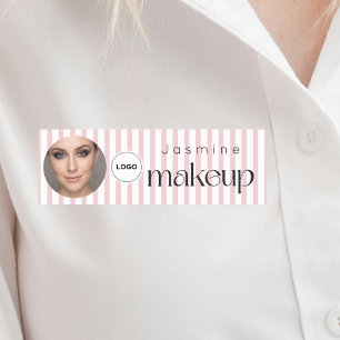 Slim Stripes Beauty Professional MUA Foto Qr Naamplaatje