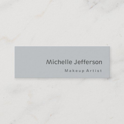 Slim taille maigre Gris maquillage Artiste Carte d (Devant)