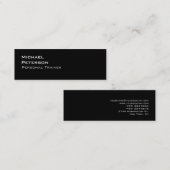 Slim tendance Black Fitness Carte de visite sporti (Devant / Derrière)