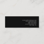 Slim tendance Black Fitness Carte de visite sporti (Dos)