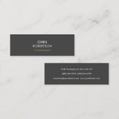 Slim tendance Grey Attractif Carte de visite (Devant / Derrière)