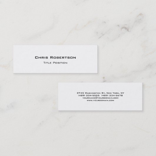 Slim Trendy Black White charming Visitekaartje (Voorkant / Achterkant)