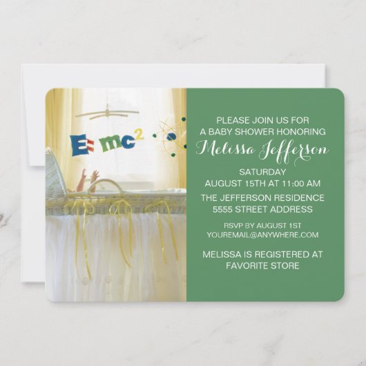 Slim van de Start Nieuwe Baby Kaart (Voorkant)