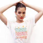 Slim verwoestende quote t-shirt